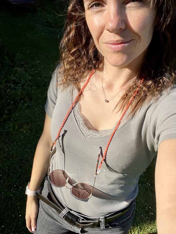 Trendige Brillenkette